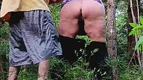 Big tits milf bends over for woods doggystyle pounding