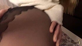 Fucked new colleague hard at hotel bent over doggystyle cumshot