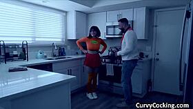 VELMA'S BIG TITS BOUNCE RIDING MASSIVE COCK