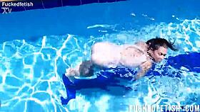 Yessica Bunny dives underwater post contractions