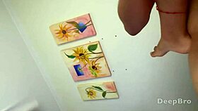 hard cock condom slides into tight shaved pussy 😏🍆💦