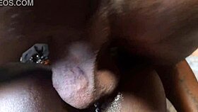 African beauty rides massive black cock cowgirl style at wild party POV