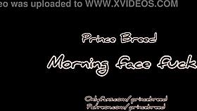 Thick sexy ebony girlfriend wakes to intense morning face fucking session