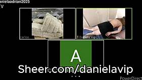 Zoom Tease Exposes Blonde's Erotic Long-Hair Ass Massage