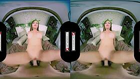 dani jensen cosplays poison ivy in immersive vr scene