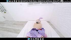 hot japanese yume hoshino in bunny cosplay craves intense vr sex action