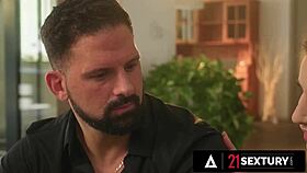 sexy milf nelly kent welcomes neighbor with intense dp threesome