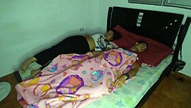 Intense bedroom fuck right next door!