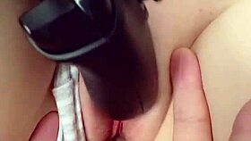 Curious Babe Caught Masturbating Gets Pussy Filled with Hot Creampie