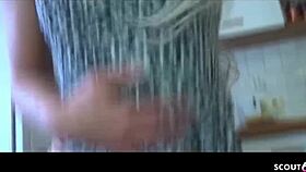 german teen caught watching joins hardcore anal creampie action