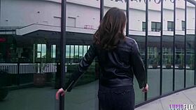 Ella Reese rides cowgirl with deepthroat blowjob and big tits bouncing wildly