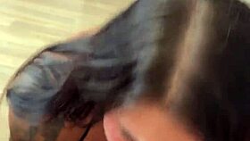 Sultry babe in black bodysuit ANAL FISTING creampie thrill ride!