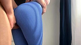 uhh he's grinding his huge cock on my leggings ass before gym...