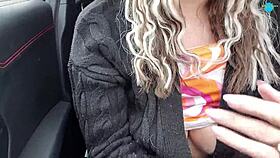 dirty mature wife sucks husband off in the car