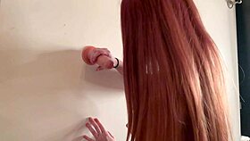 italian long hair big tits artemisia love dildo handjob tease