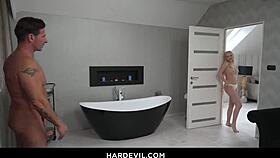 Blonde Jessie Anal Reamed Spunked by Landlord