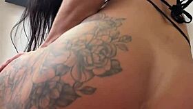 Sultry babe in black bodysuit ANAL FISTING creampie thrill ride!