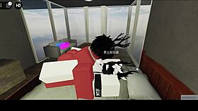 Roblox demon slams monster cock deep into whore missionary creampie