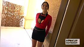 Gorgeous supermodel Bella Luna with perfect natural tits takes rough monster cock pounding