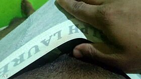 Black Cock Solo Handjob Close-Up Action