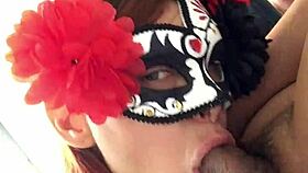 Watch this horny latina wife swallow every drop as cock throbs cum in mouth