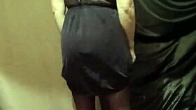 French milf slave strips teases spanks pussy in outdoor humiliation session