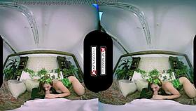 dani jensen cosplays poison ivy in immersive vr scene