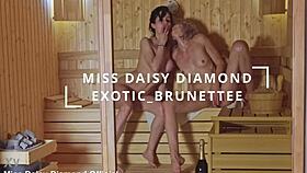 blondes squirt pussy juices shooting ice cubes while licking wet saunas together 💦🔥👅