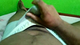 Black Cock Solo Handjob Close-Up Action