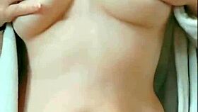 cute pigtail student fresh from shower gropes big tits and wet pussy ahegao