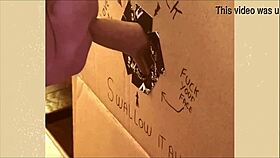 homemade gloryhole cock sucking session