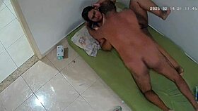 hidden cam catches bbw latina wife cheating with neighbor stud