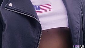 Ella Reese rides cowgirl with deepthroat blowjob and big tits bouncing wildly