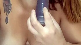 spreading wide on all fours while rubbing my wet pussy hard