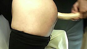 brunette straps on and pegs tight ass breaking it wide