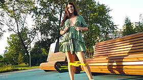 i control my pantyhose girl flashing upskirt naked office lingerie