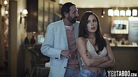 naughty petite latina bends over hairy pussy licked fucked by huge cock mature