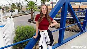 Jillian Deepthroats Cowgirl Rides To Shaved Pussy Creampie Facial