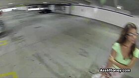 hey check this spicy latina flashing tits and sucking cock in mall parking lot public amateur fun