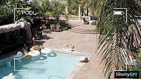 Slutty babysitter begs with cock in mouth