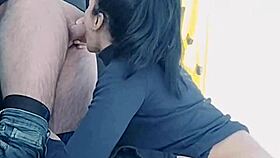 suckin his huge cock at -10 degrees then swallowin hot cum mouthful on tongue