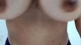 big natural latina tits tease in softcore solo display