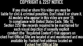 philly john unloads cum all over alex tanner's sexy wiggling toes and feet