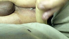 brunette straps on and pegs tight ass breaking it wide