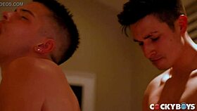 Kane Fox services Evan Knoxx's big package thoroughly