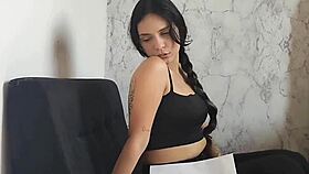 Hot latina tutor session turns into rough multi-position pounding