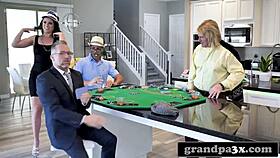 kinky old guys rim and fuck busty young teen post-poker