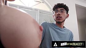 busty milf kenzie taylor titty fucks and licks young stud pov