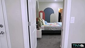 Superhero redhead slut traps burglar with tight pussy riding creampie