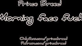 Thick sexy ebony girlfriend wakes to intense morning face fucking session